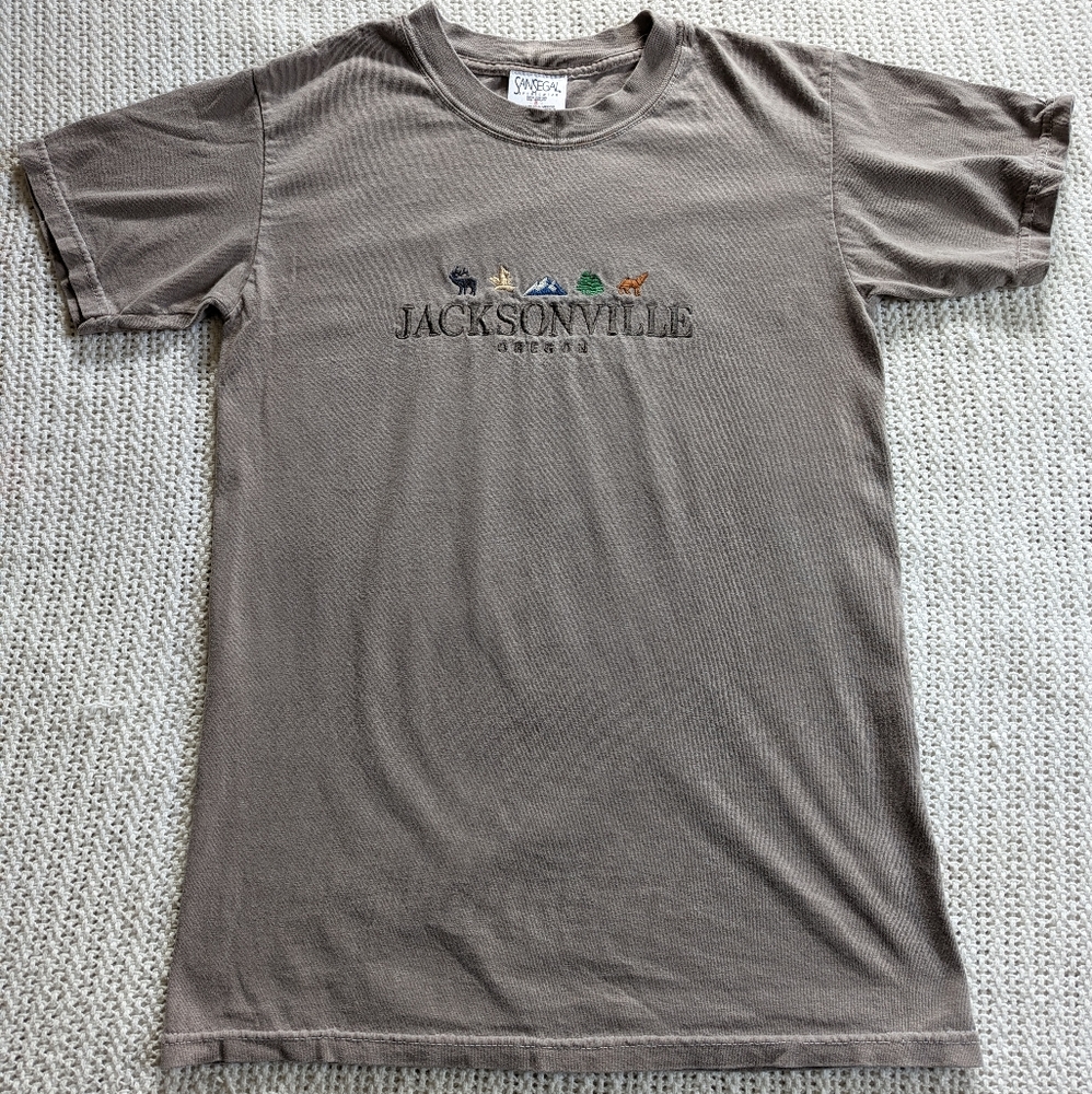 VTG Vintage San Segal Men's Small Oregon Short Sleeve Crewneck Graphic T-Shirt